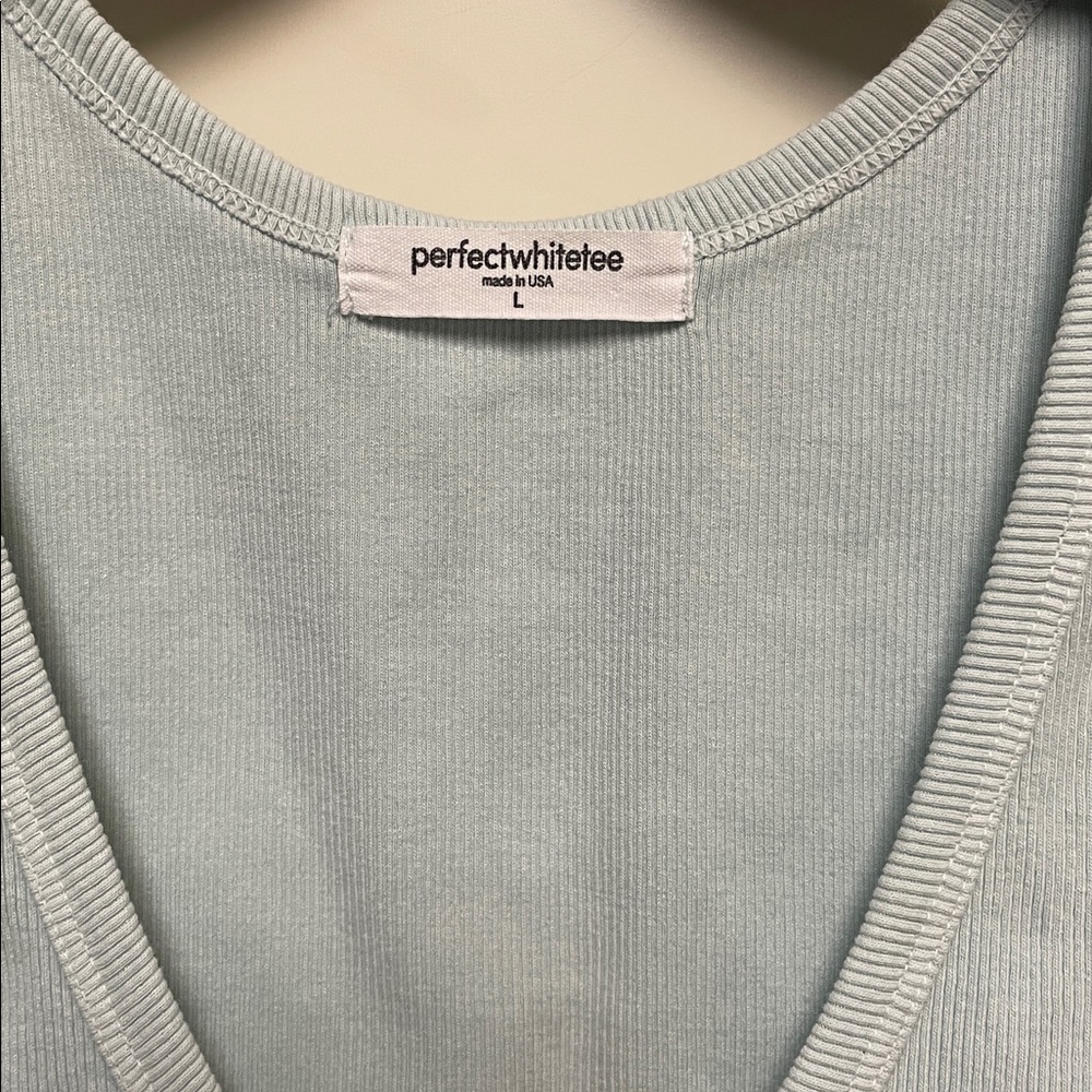 Perfect White Tee Maria Iced Aqua Tank - Picture 3 of 6